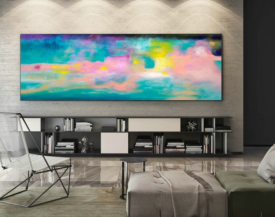 Extra Large Wall art - Abstract Painting on Canvas, Contemporary Art, Original Oversize Painting XaS143