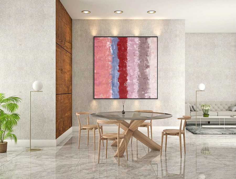 Contemporary Wall Art - Abstract Painting on Canvas, Original Oversize Painting, Extra Large Wall Art LaS504