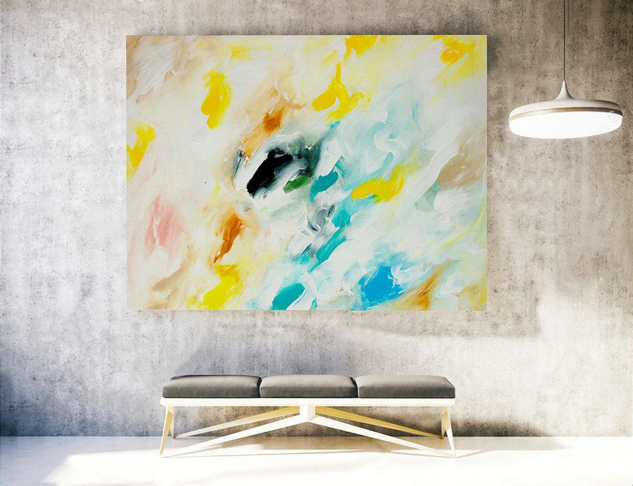 Abstract Canvas Art - Large Painting on Canvas, Contemporary Wall Art, Original Oversize Painting LAS044