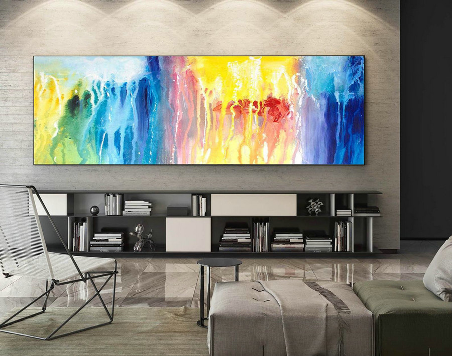 Abstract Painting on Canvas - Extra Large Wall Art, Contemporary Art, Original Oversize Painting XaS147