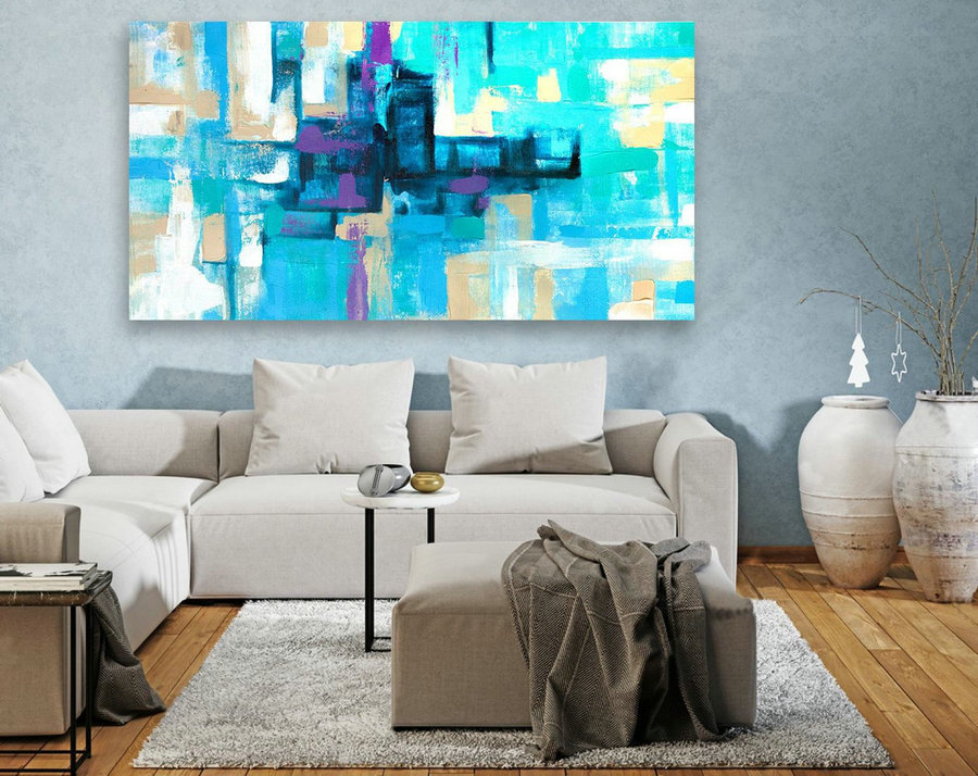 Extra Large Original Painting on Canvas, Large Abstract Painting, Contemporary Wall Art,Large Canvas Art,Modern Art,Living room Decor LAS093