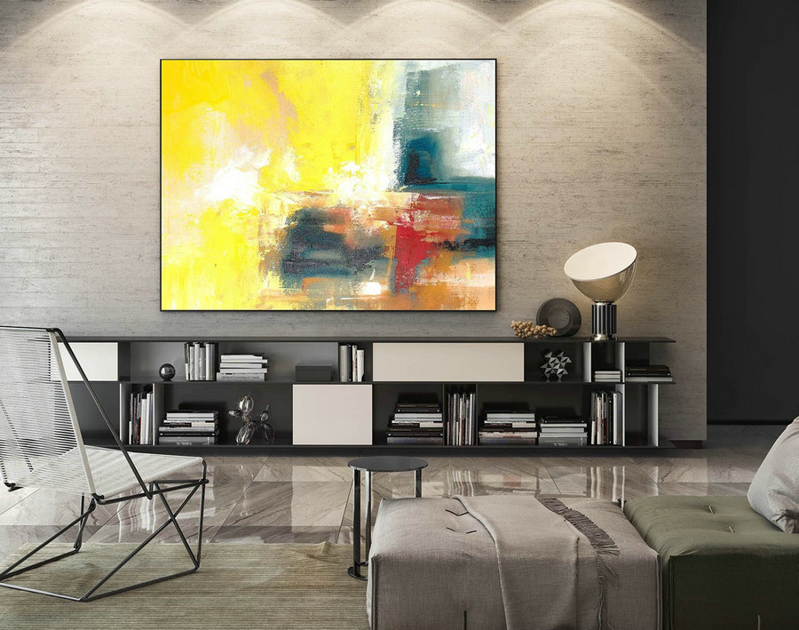 Extra Large Wall art - Abstract Painting on Canvas, Contemporary Art, Original Oversize Painting LaS151