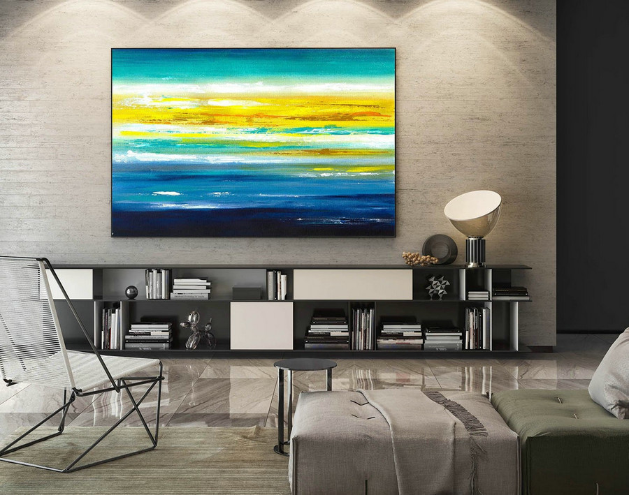 Contemporary Wall Art - Abstract Painting on Canvas, Original Oversize Painting, Extra Large Wall Art LaS160