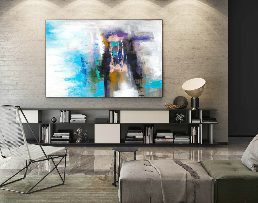 Extra Large Wall art - Abstract Painting on Canvas, Contemporary Art, Original Oversize Painting LaS551