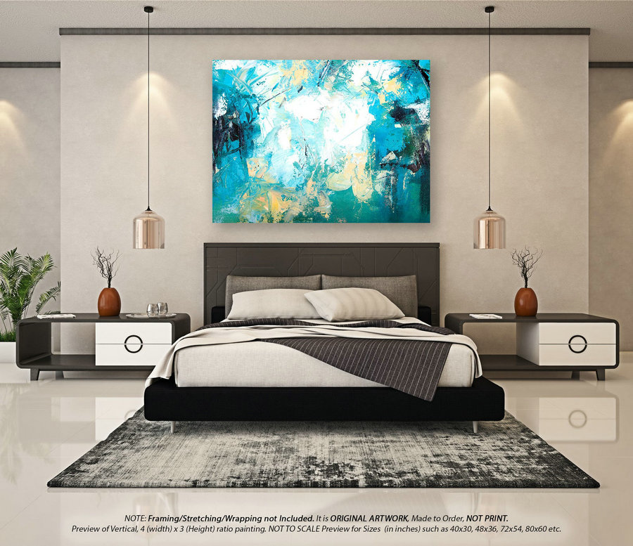 Extra Large Abstract Painting - Acrylic Painting, Original Oil Painting, Wall Art Canvas, Housewarming gift, Textured Artwork YNS001