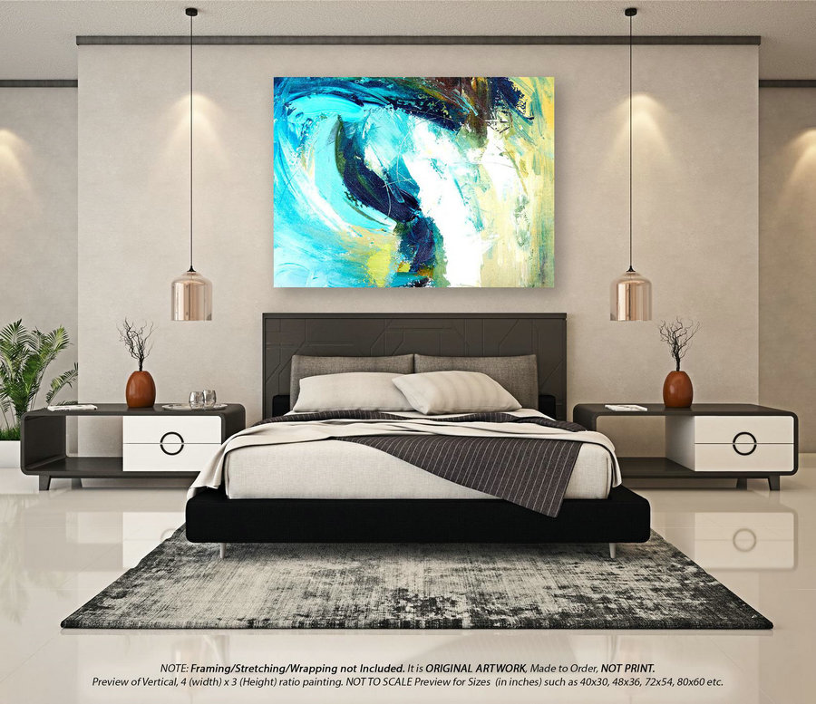 Extra Large Abstract Art - Painting On Canvas, Abstract WAll Art, Original Artwork, Acrylic Painting, Oil Painting, Oversize Decor YNS033