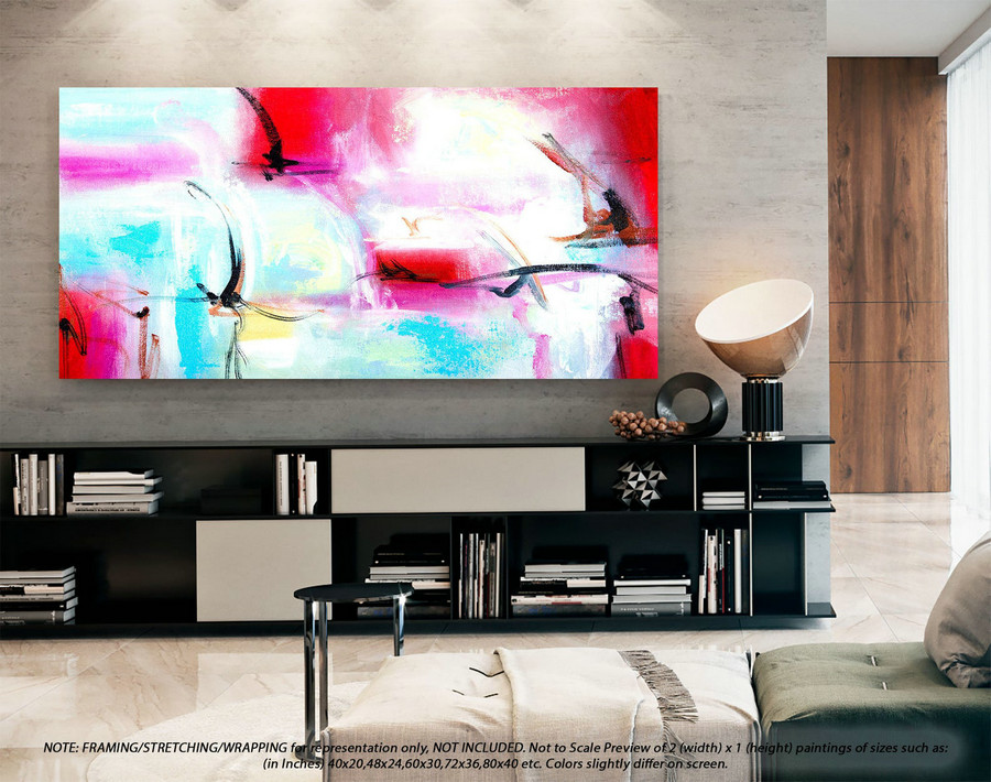 Modern Abstract Art Original Abstract Art - Original Paintings on Canvas, Extra Large Abstract Painting, Textured Abstract PaintingYNS175