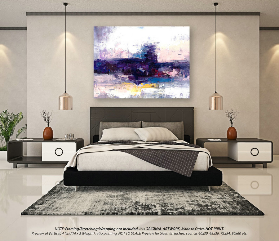 Original Abstract Painting Office Decor - Original Abstract Art, Abstract Wall Art, Original Paintings on Canvas, Original Paintings YNS162
