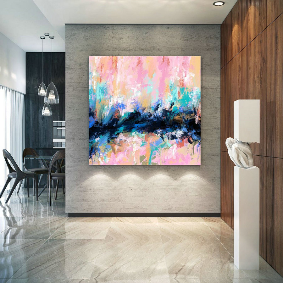Extra Large Wall Art Palette Knife Artwork Original Painting,Painting on Canvas Modern Wall Decor Contemporary Art, Abstract Painting Pdc064