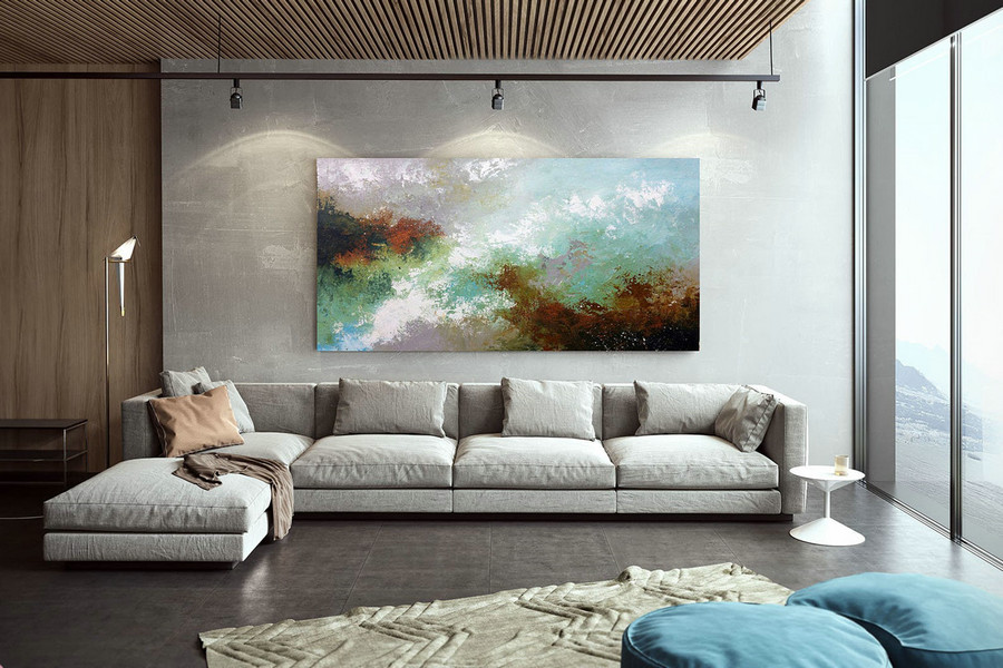 Large Abstract Painting,Modern abstract painting,bright painting art,knife oil painting,abstract painting,acrylic textured DAc007